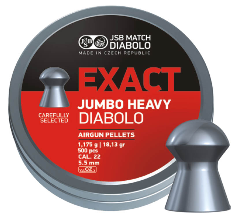 Пули для пневматики Exact Jumbo Heavy Diabolo 5,52мм 1,175г (250шт) 