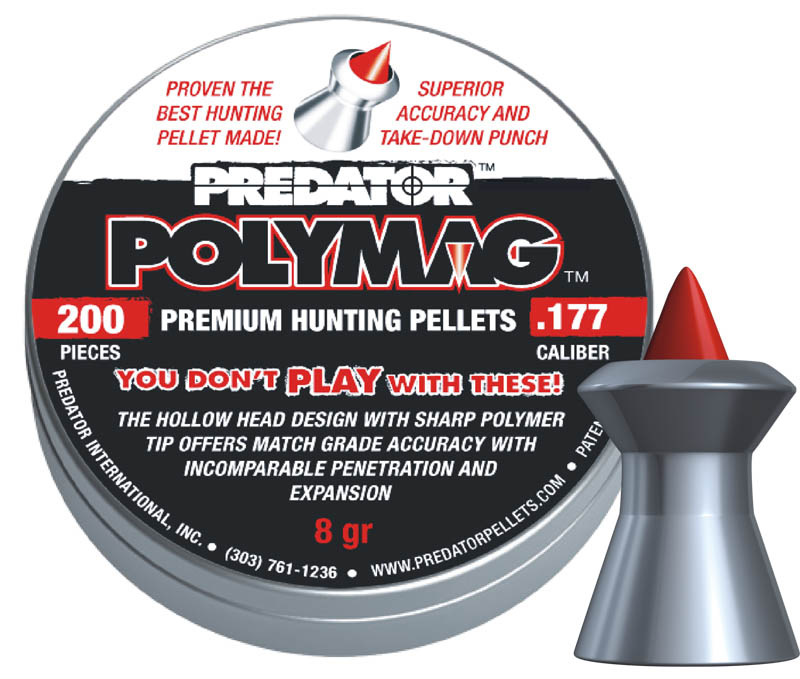 Пули для пневматики Predator Polymag 4,5мм 0,52г (200шт) 