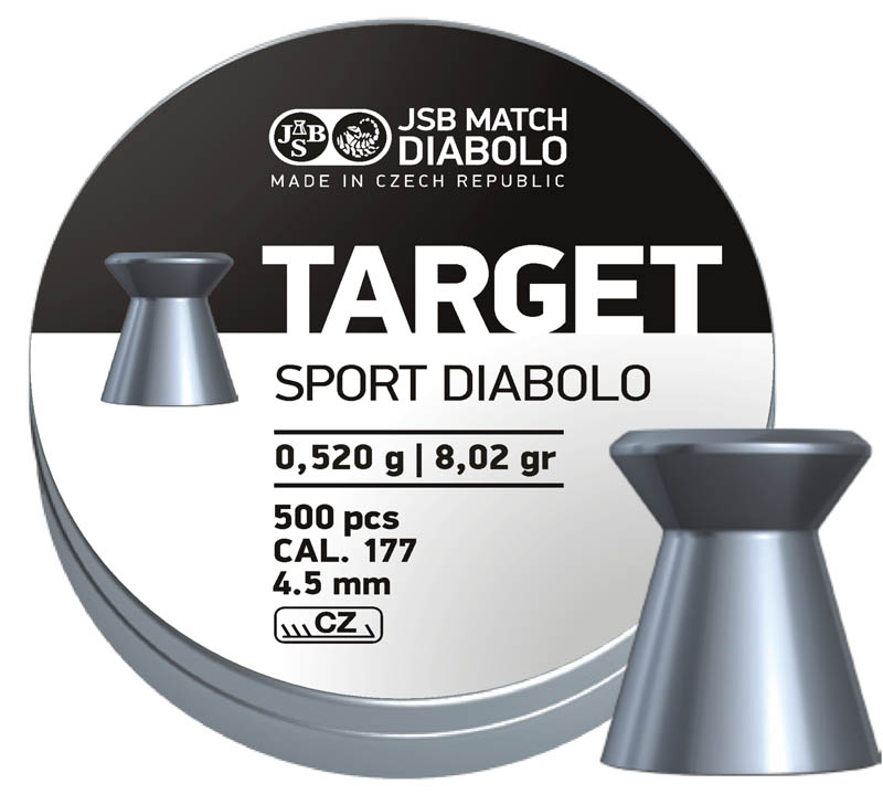 Пули для пневматики Target Sport Diabolo 4,5мм 0,52гр. (500шт) 