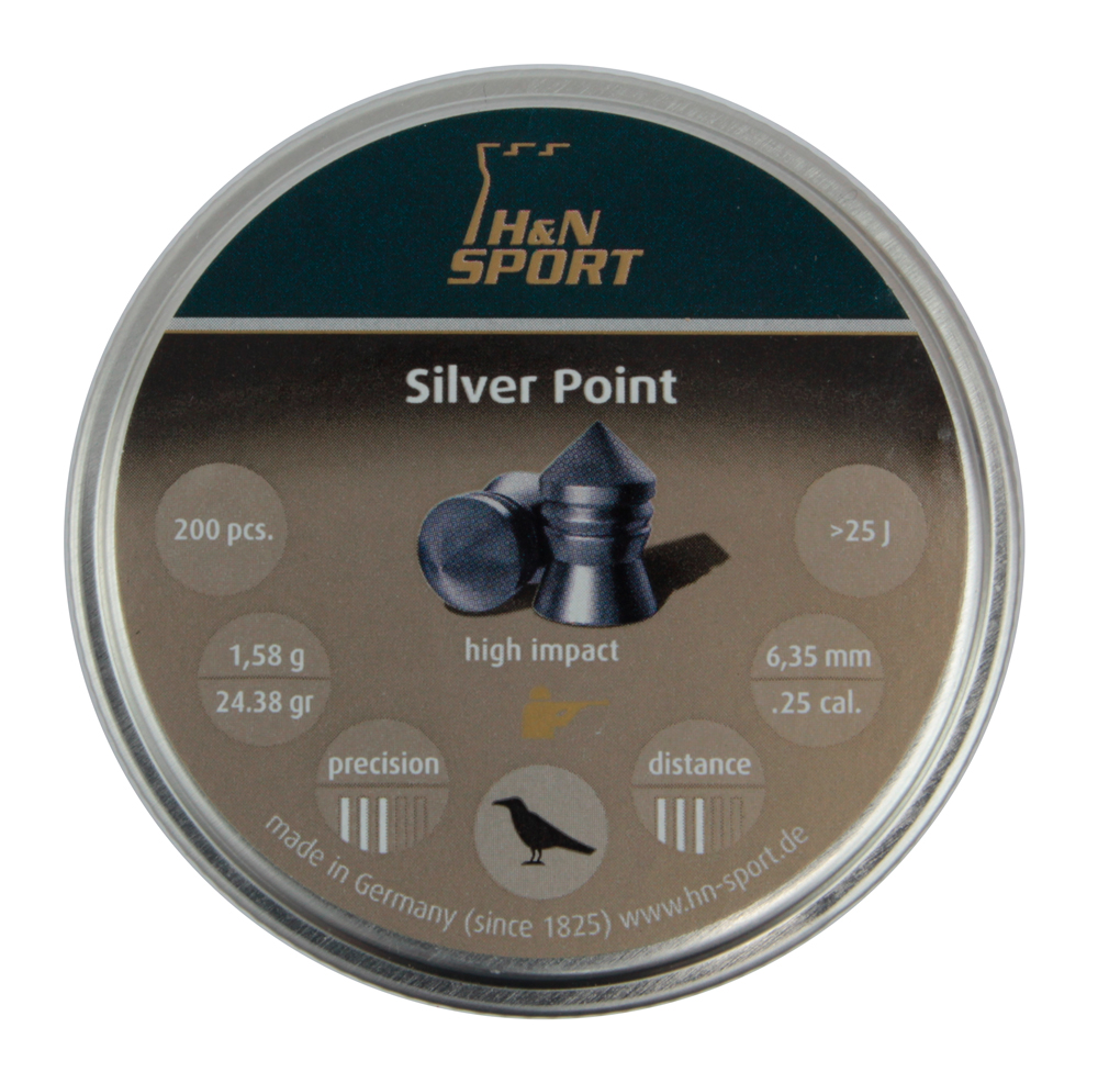 Пули пневматические H&N Silver Point 6,35 мм 1,58 грамма (200 шт.) 