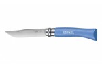 Нож Opinel серии Tradition Colored №07, клинок 8см., нерж. сталь, рукоять - граб, цвет - голубой