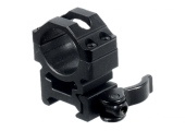 Кольца Leapers UTG 25,4 мм быстросъемные на Picatinny с рычажным зажимом, средние