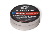 Пули для пневматики H&N Stoeger X-Match Flat 4,5мм 0,53гр. (500 шт) 