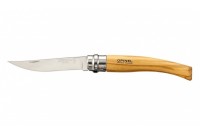 Нож Opinel серии Slim №08, филейный, клинок 8см., нержавеющая сталь, зеркальная полировка, рукоять - олива