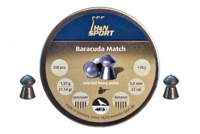 Пули для пневматики H&N Baracuda Match 5, 52мм 1, 38гр. (200 шт)