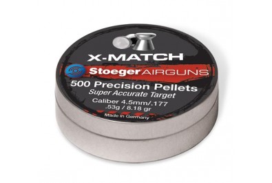 Пули для пневматики H&N Stoeger X-Match Flat 4, 5мм 0, 53гр. (500 шт)