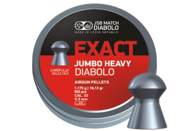 Пули для пневматики JSB Exact Jumbo Heavy Diabolo 5, 52мм 1, 175г (500шт)