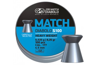 Пули для пневматики JSB Match Diabolo S100 4, 5мм 0, 535г (500шт)