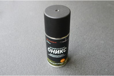 Краска оружейная Оникс термо полимерная 210мл черная ГЛЯНЕЦ
