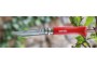 Нож Opinel серии Tradition Colored №08, клинок 8, 5см, нерж.сталь, рукоять-граб, цвет красный, темляк + чехол
