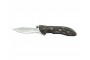 Нож Sanrenmu серии Outdoor, лезвие 68мм., рукоять - металл/пластик, цвет - серый, клипса на ремень