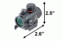 Коллиматор LEAPERS 1х21, точка 4MOA красн./зеленая, закрытый на Вивер/Пикатини