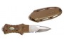 Нож McNETT тактика, сталь 420, клинок 7, 62см, цв.Coyote, стеклобой, стропорез, серрейтор+ножны б/съем(пластик)