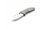 Нож Sanrenmu, лезвие 68 мм, рукоять алюминий серая, крепление на ремень